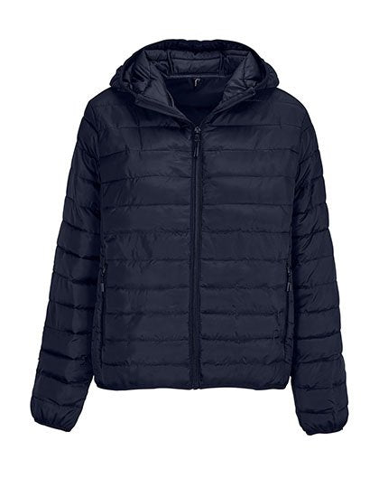 SOL´S Women's Stream Lightweight Hooded Padded Jacket – French Navy