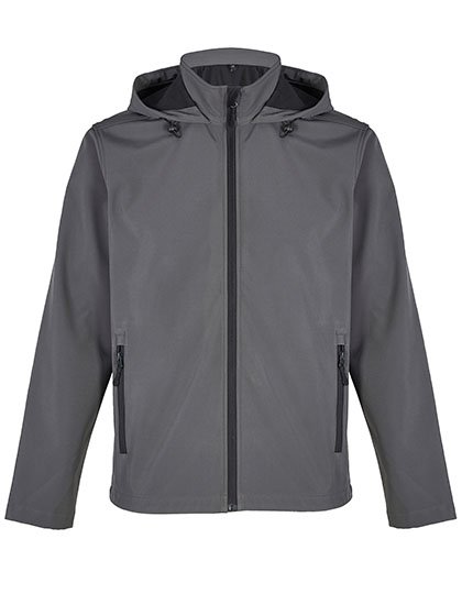 SOL´S Men's Race Softshell Hooded Jacket – Charcoal Grey (Solid)