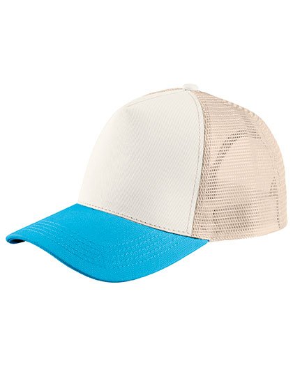 SOL´S Five Panel Cap Blink – Off White / Aqua
