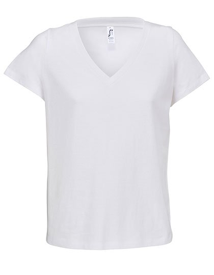 SOL´S Women's V-Neck T-Shirt Regent – White