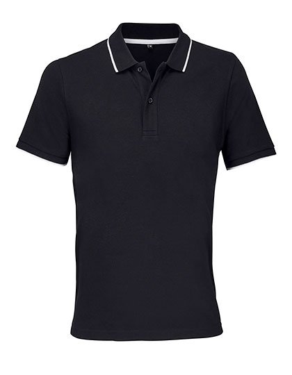 SOL´S Unisex Polo Shirt Palermo – Black / White