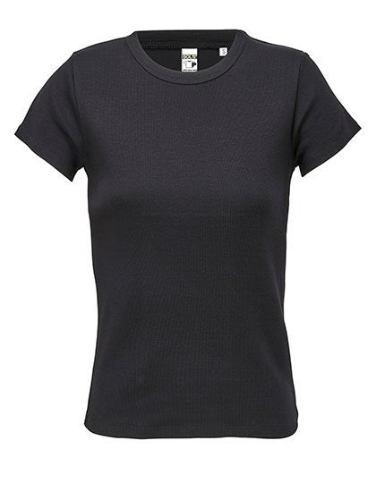 SOL´S Women's Ribbed T-Shirt Sara – Deep Black