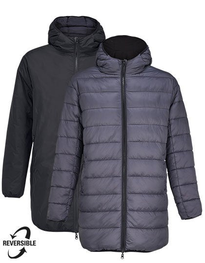 SOL´S Unisex Reversible Parka Reverse – Black / Dark Grey (Solid)