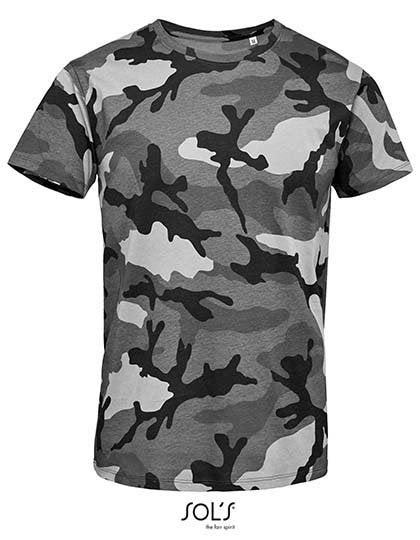 SOL´S Men's Camo T-Shirt – Grey Camo