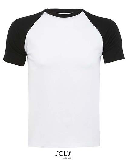 SOL´S Raglan T-Shirt Funky 150 – White / Black