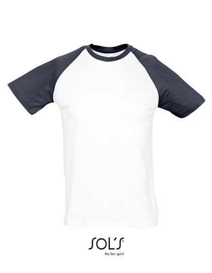 SOL´S Raglan T-Shirt Funky 150 – White / Navy