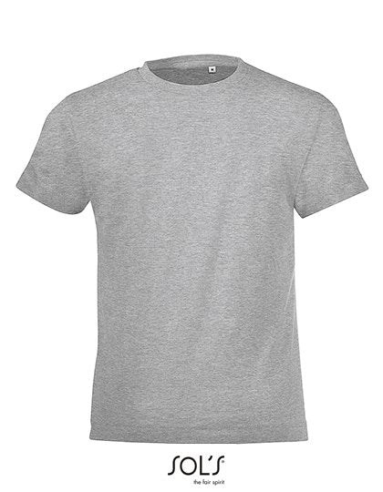 SOL´S Kids' Round Collar T-Shirt Regent Fit – Grey Melange