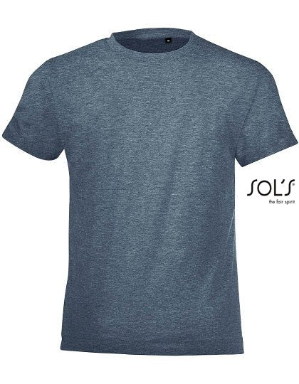SOL´S Kids' Round Collar T-Shirt Regent Fit – Heather Denim