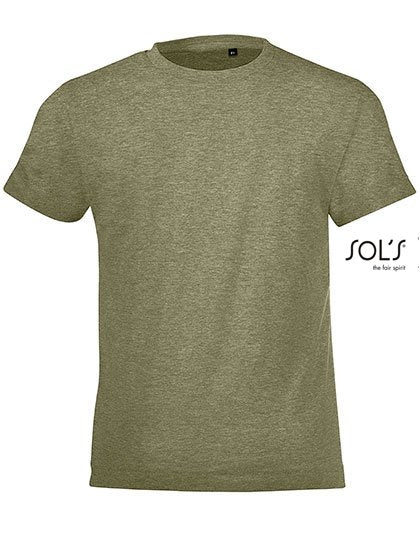 SOL´S Kids' Round Collar T-Shirt Regent Fit – Heather Khaki