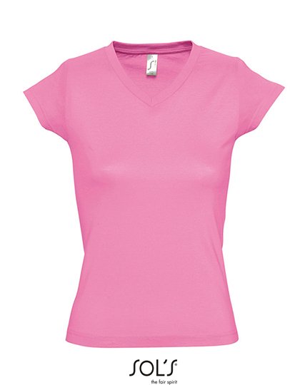 SOL´S Women's V-Neck-T-Shirt Moon – Orchid Pink