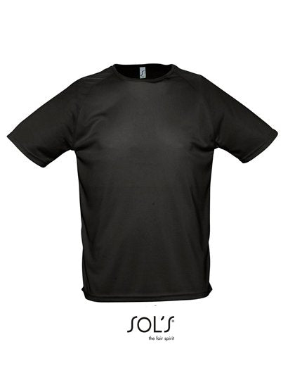 SOL´S Men's Raglan Sleeves T Sporty – Black