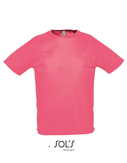 SOL´S Men's Raglan Sleeves T Sporty – Neon Coral