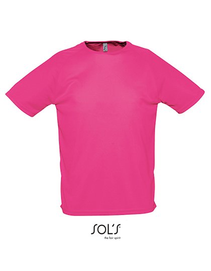 SOL´S Men's Raglan Sleeves T Sporty – Neon Pink