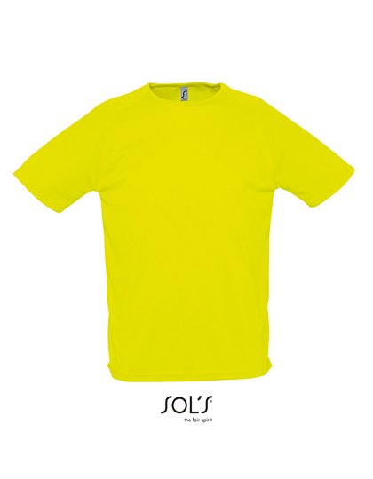 SOL´S Men's Raglan Sleeves T Sporty – Neon Yellow