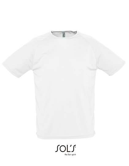 SOL´S Men's Raglan Sleeves T Sporty – White