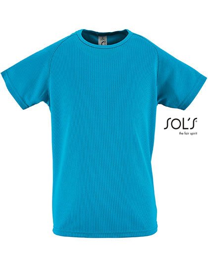 SOL´S Kids' Raglan Sleeved T-Shirt Sporty – Aqua