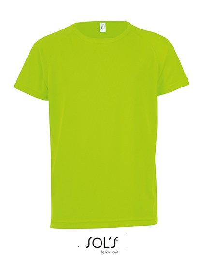SOL´S Kids' Raglan Sleeved T-Shirt Sporty – Neon Green
