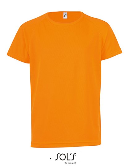 SOL´S Kids' Raglan Sleeved T-Shirt Sporty – Neon Orange
