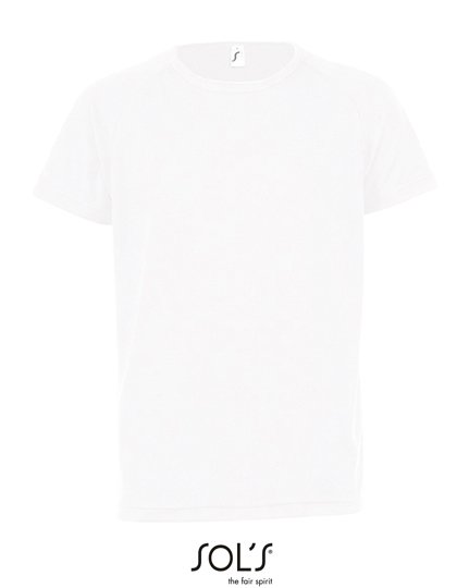 SOL´S Kids' Raglan Sleeved T-Shirt Sporty – White