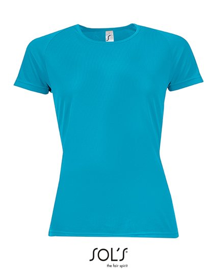 SOL´S Women's Raglan Sleeves T Sporty – Aqua