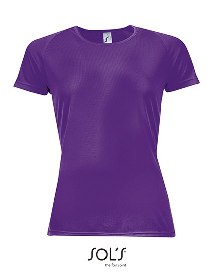 SOL´S Women's Raglan Sleeves T Sporty – Dark Purple