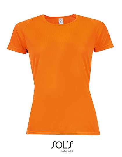 SOL´S Women's Raglan Sleeves T Sporty – Neon Orange