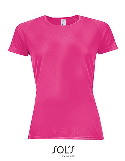 SOL´S Women's Raglan Sleeves T Sporty – Neon Pink