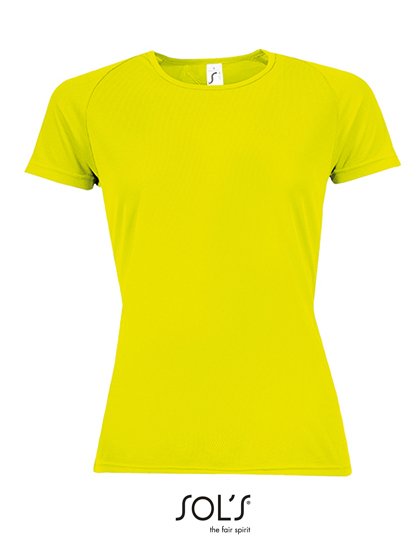 SOL´S Women's Raglan Sleeves T Sporty – Neon Yellow