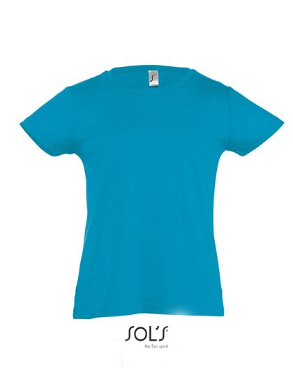 SOL´S Kids' T-Shirt Girlie Cherry – Aqua