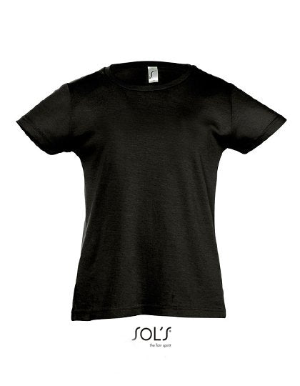 SOL´S Kids' T-Shirt Girlie Cherry – Deep Black