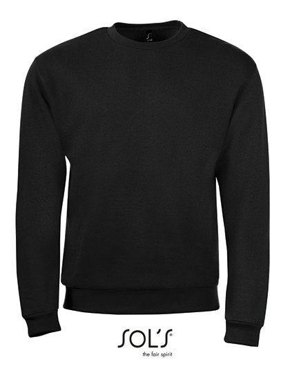 SOL´S Men's Spider Round-Neck Sweatshirt – Black
