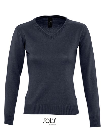 SOL´S Women's V-Neck Sweater Galaxy – Navy
