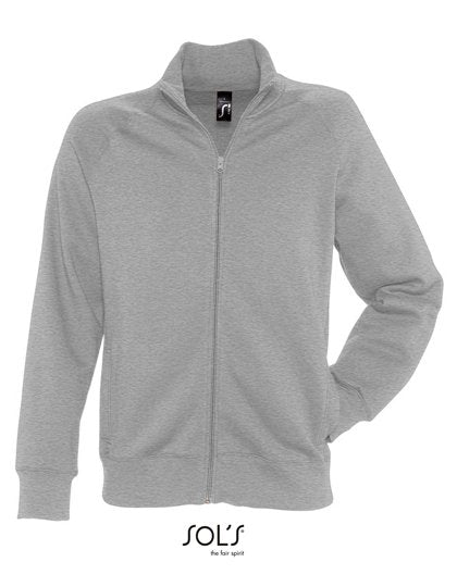 SOL´S Men's Zipped Jacket Sundae – Deep Grey Melange