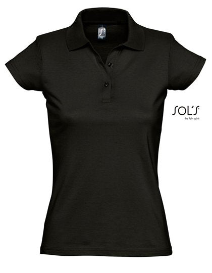 SOL´S Women's Jersey Polo Shirt Prescott – Deep Black