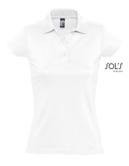 SOL´S Women's Jersey Polo Shirt Prescott – White