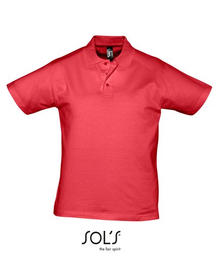 SOL´S Men's Jersey Polo Shirt Prescott – Red