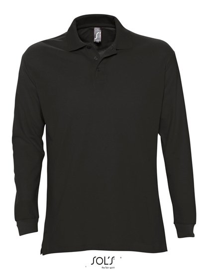 SOL´S Long Sleeve Polo Star – Black