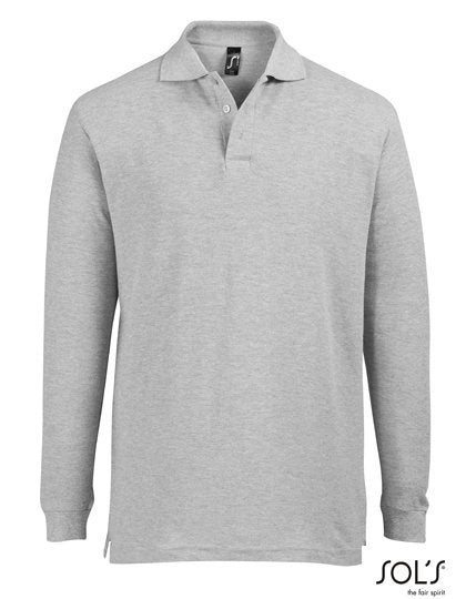 SOL´S Long Sleeve Polo Star – Grey Melange