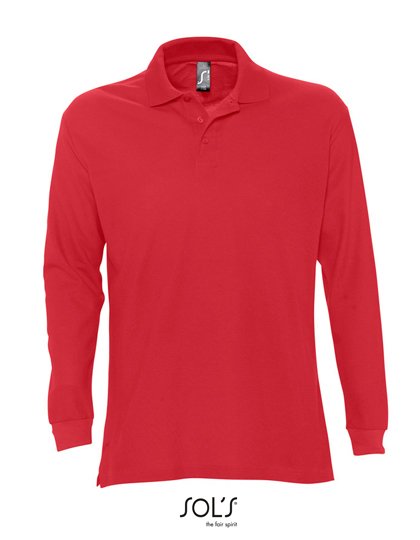 SOL´S Long Sleeve Polo Star – Red