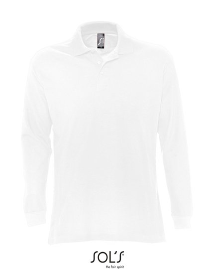 SOL´S Long Sleeve Polo Star – White
