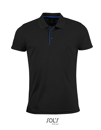 SOL´S Men's Sports Polo Shirt Performer – Black