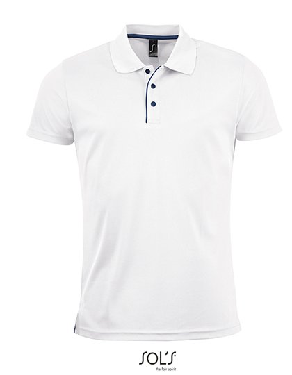 SOL´S Men's Sports Polo Shirt Performer – White