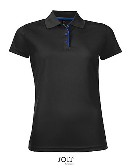 SOL´S Women's Sports Polo Shirt Performer – Black