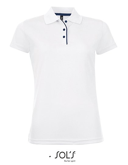 SOL´S Women's Sports Polo Shirt Performer – White