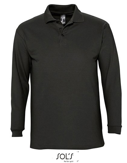 SOL´S Long Sleeve Polo Winter II – Black