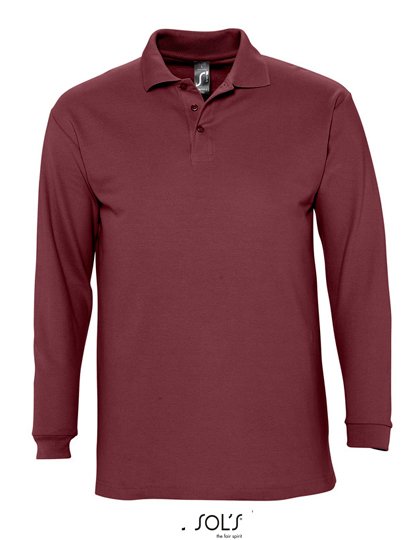SOL´S Long Sleeve Polo Winter II – Burgundy
