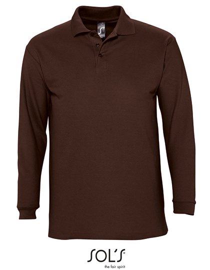 SOL´S Long Sleeve Polo Winter II – Chocolate