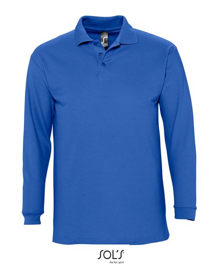 SOL´S Long Sleeve Polo Winter II – Royal Blue 241
