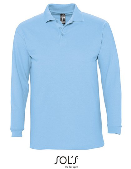 SOL´S Long Sleeve Polo Winter II – Sky Blue