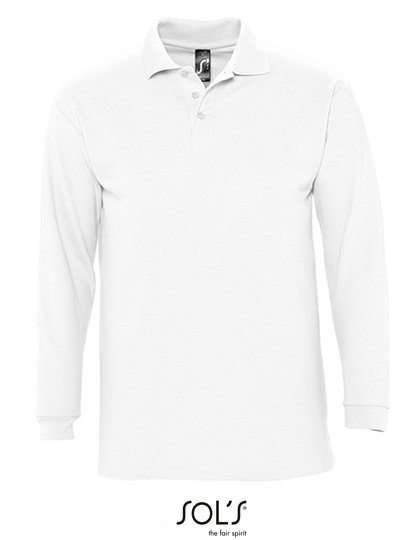 SOL´S Long Sleeve Polo Winter II – White